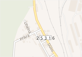 Důlní v obci Bílina - mapa ulice