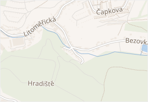 Horská v obci Bílina - mapa ulice