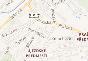 Kollárova v obci Bílina - mapa ulice