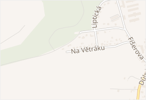 Na Větráku v obci Bílina - mapa ulice