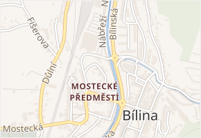 Vrchlického v obci Bílina - mapa ulice