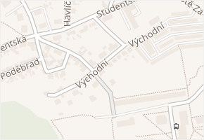 Východní v obci Bílina - mapa ulice