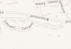 Zahradní v obci Bílina - mapa ulice