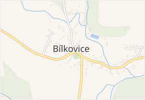 Bílkovice v obci Bílkovice - mapa části obce