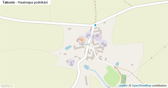Takonín - mapa podnikání