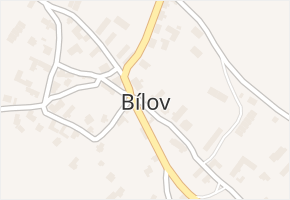 Bílov v obci Bílov - mapa části obce