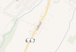 Labuť v obci Bílovec - mapa ulice