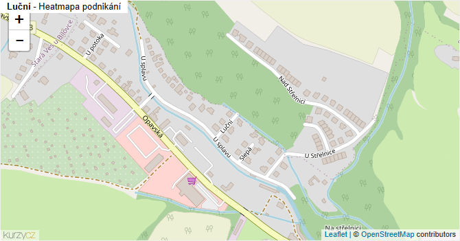 Luční - mapa podnikání