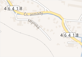 Mlýnská v obci Bílovec - mapa ulice