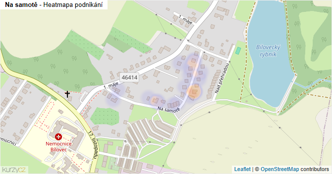 Na samotě - mapa podnikání