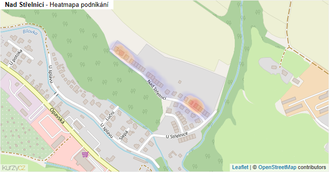 Nad Střelnicí - mapa podnikání