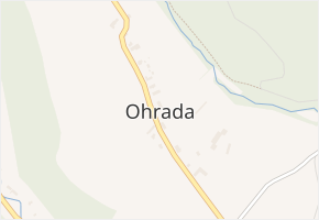 Ohrada v obci Bílovec - mapa části obce