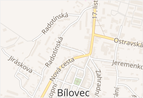 Sklenářská v obci Bílovec - mapa ulice