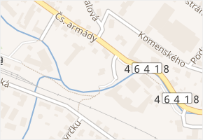 Tovární v obci Bílovec - mapa ulice
