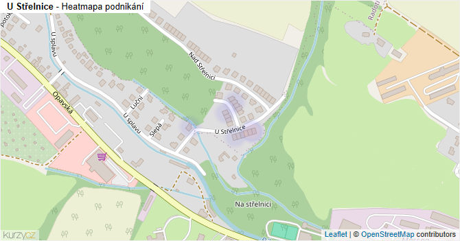 U Střelnice - mapa podnikání