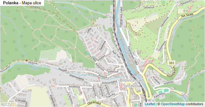 Polanka - mapa ulice