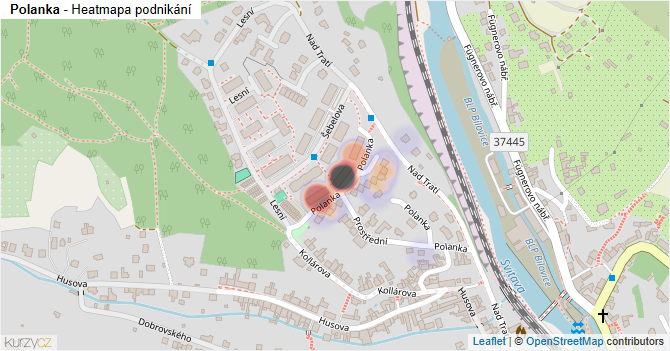 Polanka - mapa podnikání