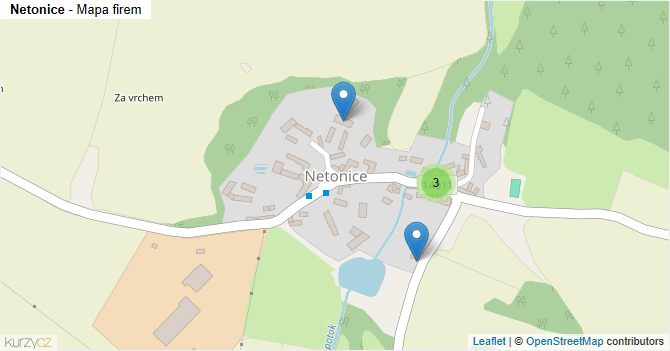Netonice - mapa firem