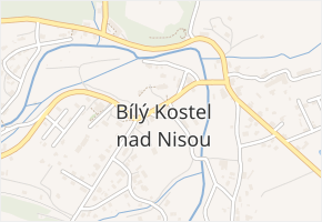 Bílý Kostel nad Nisou v obci Bílý Kostel nad Nisou - mapa části obce