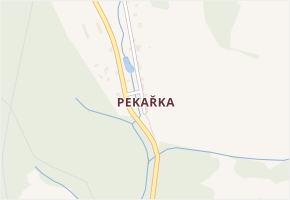Pekařka v obci Bílý Kostel nad Nisou - mapa části obce