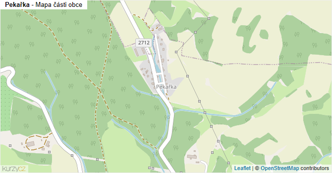 Pekařka - mapa části obce
