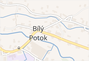 Bílý Potok v obci Bílý Potok - mapa části obce