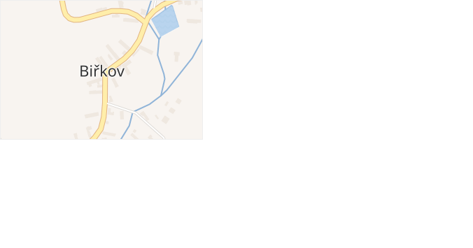 Biřkov v obci Biřkov - mapa části obce