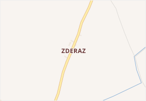 Zderaz v obci Biřkov - mapa části obce