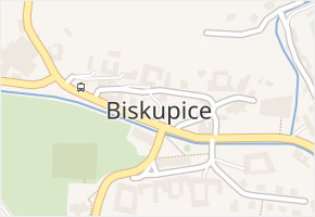 Biskupice v obci Biskupice - mapa části obce