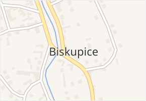 Biskupice v obci Biskupice - mapa části obce