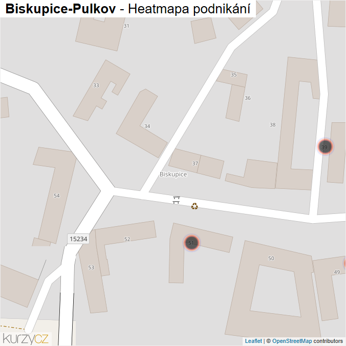 Mapa Biskupice-Pulkov - Firmy v obci.
