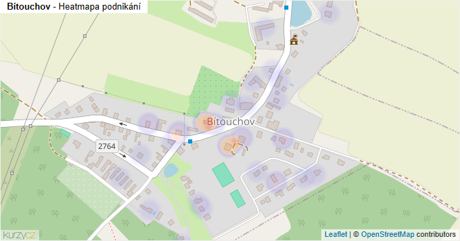 Bítouchov - mapa podnikání