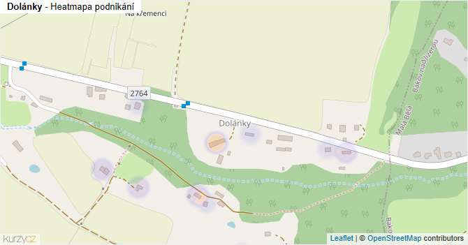 Dolánky - mapa podnikání