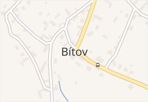 Bítov v obci Bítov - mapa části obce