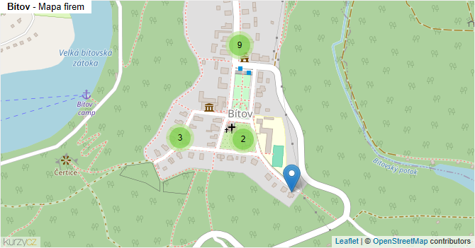 Bítov - mapa firem