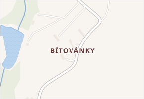 Bítovánky v obci Bítovany - mapa části obce