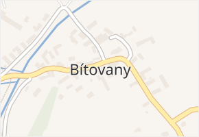 Bítovany v obci Bítovany - mapa části obce