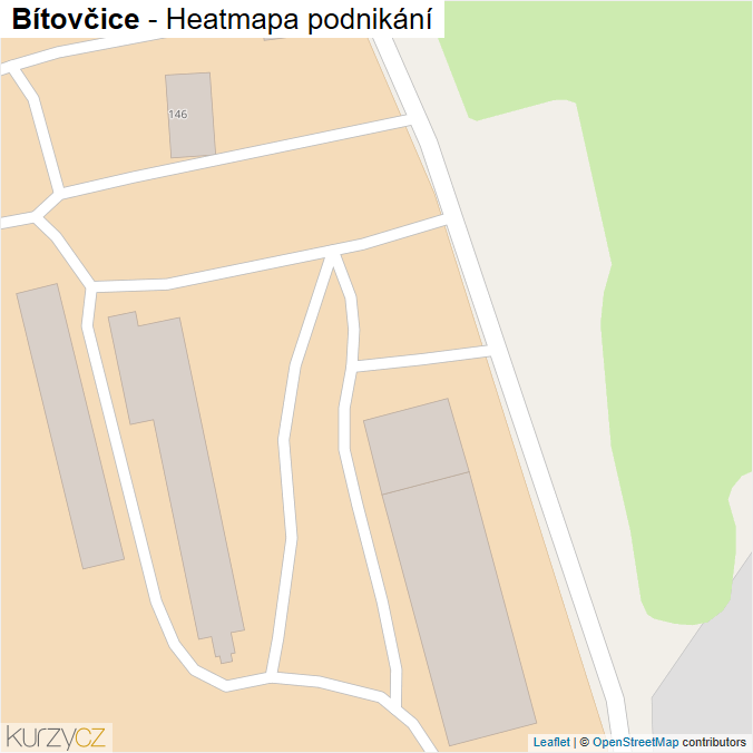 Mapa Bítovčice - Firmy v obci.