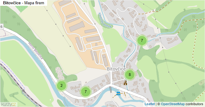 Bítovčice - mapa firem