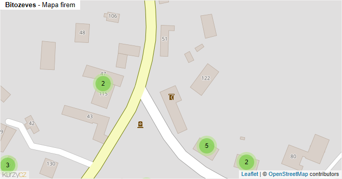 Bitozeves - mapa firem