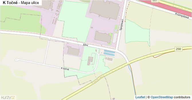 K Točně - mapa ulice