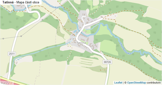 Tatinná - mapa části obce