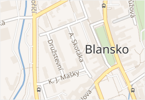 A. Skotáka v obci Blansko - mapa ulice