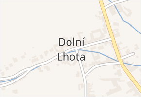 Dolní Lhota v obci Blansko - mapa části obce