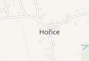 Hořice v obci Blansko - mapa části obce