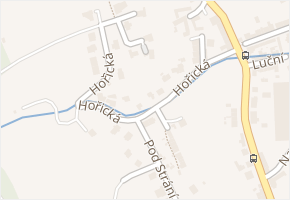 Hořická v obci Blansko - mapa ulice