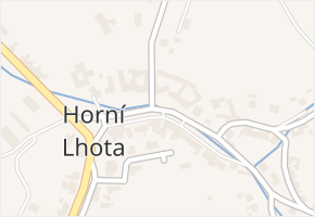 Horní Lhota v obci Blansko - mapa části obce
