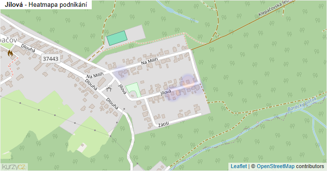 Jílová - mapa podnikání
