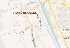 Jungmannova v obci Blansko - mapa ulice
