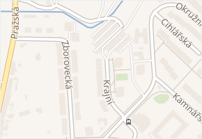 Krajní v obci Blansko - mapa ulice